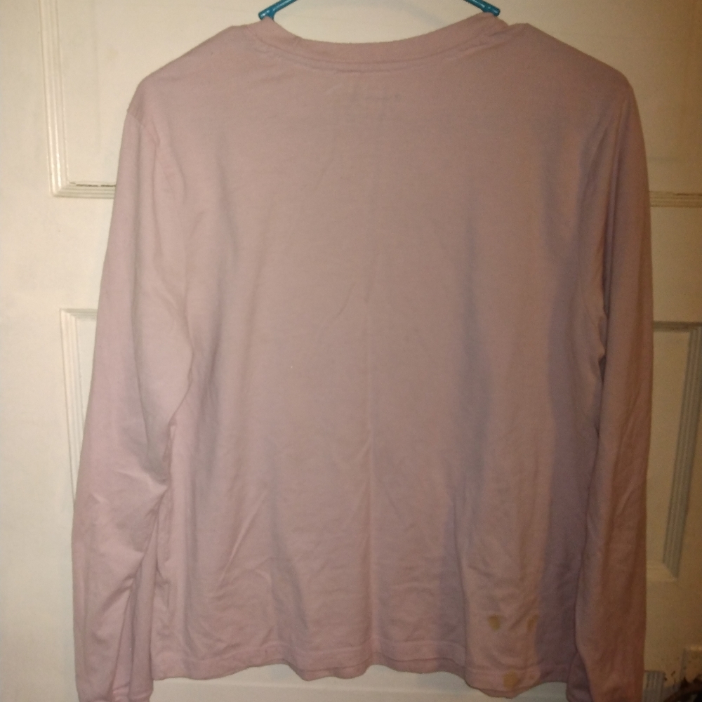 Large pink champion long sleeved shirt